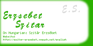erzsebet szitar business card
